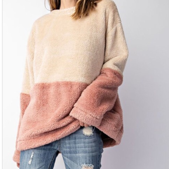 CLEARANCE ‼️TEDDY Faux Fur oversized - Sweater - Picture 3 of 4